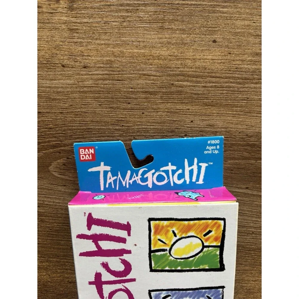 1997 Bandai Tamagotchi Black Virtual Reality Pet #1800 NEW in Box